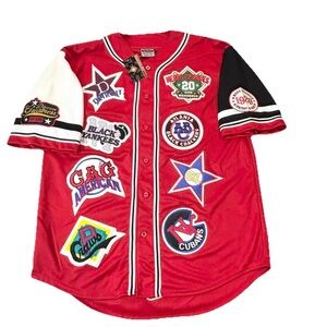 Big Boy Headgear NLBM Negro Leagues‎ Baseball Museum Multi-Patch Jersey 2xl Red